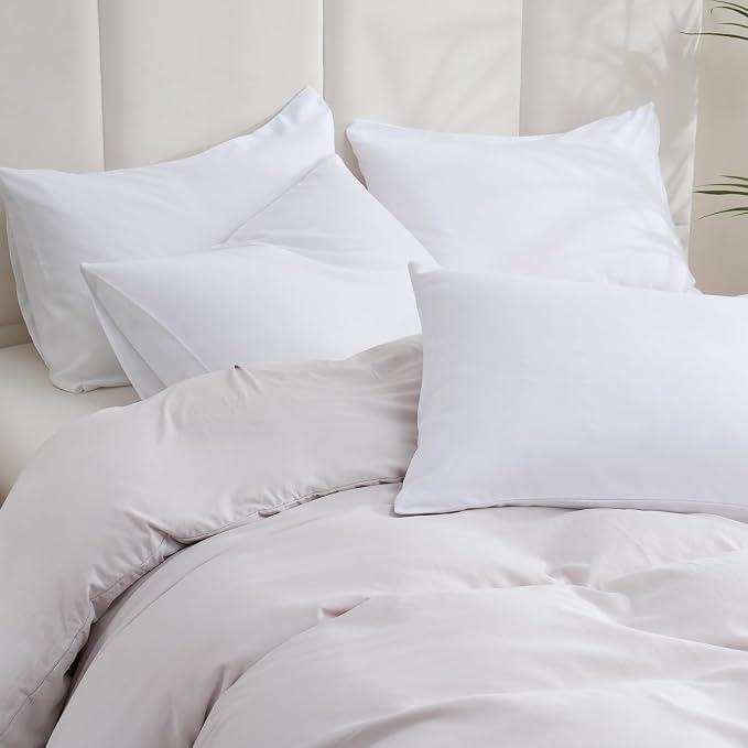 ZPECC White Pillow Cases Standard Size Set of 4, 20x26 Envelope Closure - Image 2