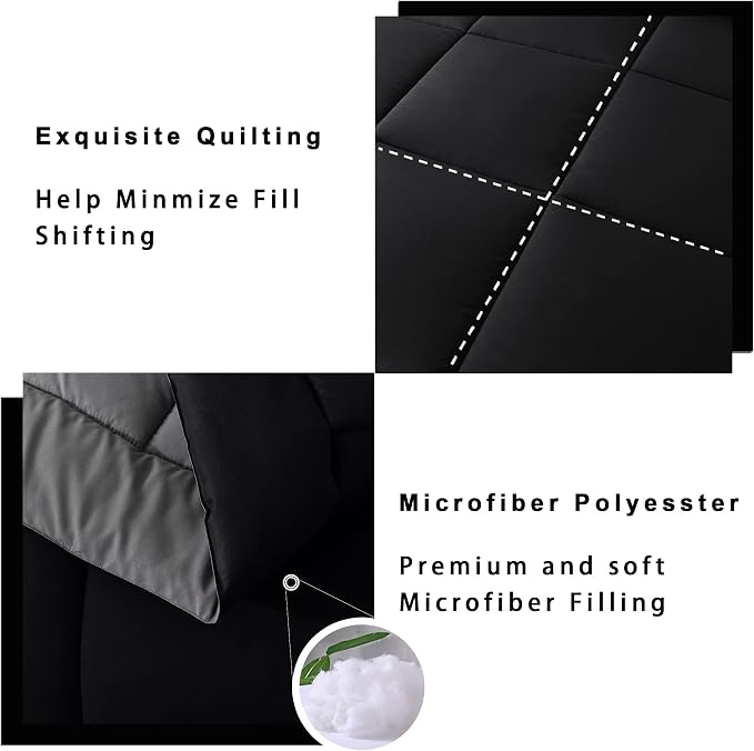 DOWNCOOL Twin Comforter Set -All Season Bedding Comforters Sets - Image 4