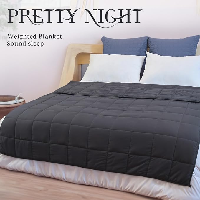 Weighted Blanket 12lbs Queen Size Dark Grey 60"x80" Weighted Blankets - Image 3