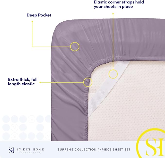 Twin Sheets - Breathable Luxury Sheets - 1800 Supreme Collection Extra Soft - Image 5