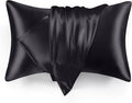 Love's cabin Satin Pillowcase Set of 2 King Size 20x36, Cooling Pillow Covers by Lovescabin