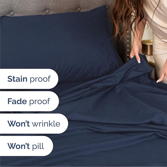 Cal King Size 4 Piece Sheet Set - Image 5