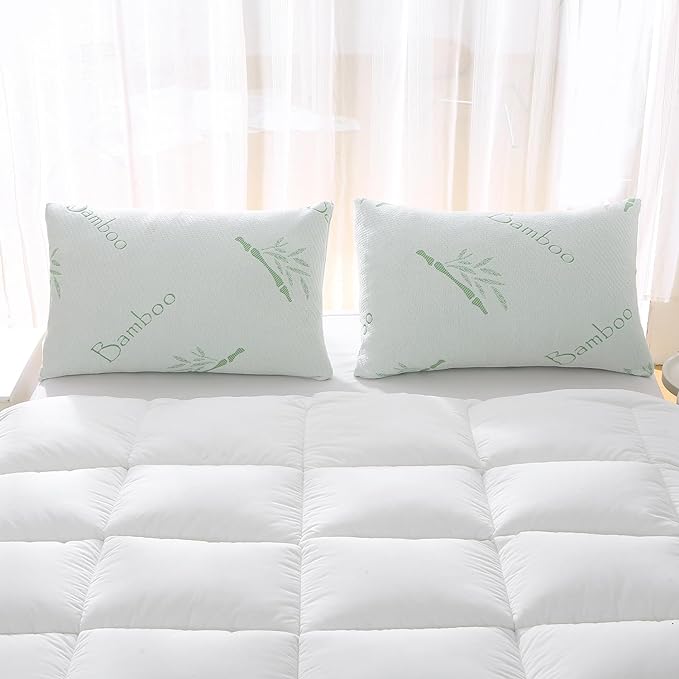 HOXXME Single Memory Foam Pillows King Size Set of 1, Cooling Rayon Pillow - Image 6