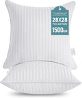 Oubonun 28 x 28 Throw Pillow Inserts, Firm and Fluffy Decorative Square Pillows by Oubonun