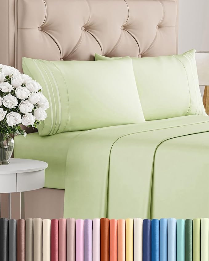 Cal King Size 4 Piece Sheet Set by CGKUnlimited