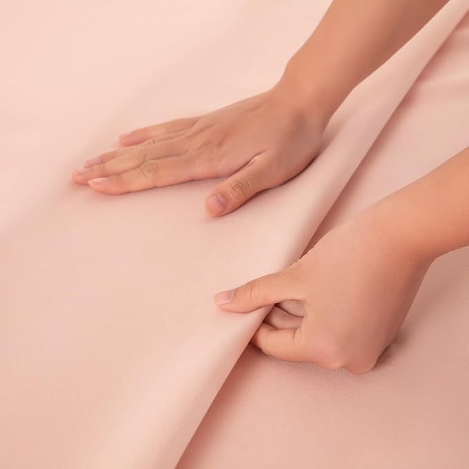 Queen Flat Sheet Only， 90x102Inch Lotus Pink - Image 5
