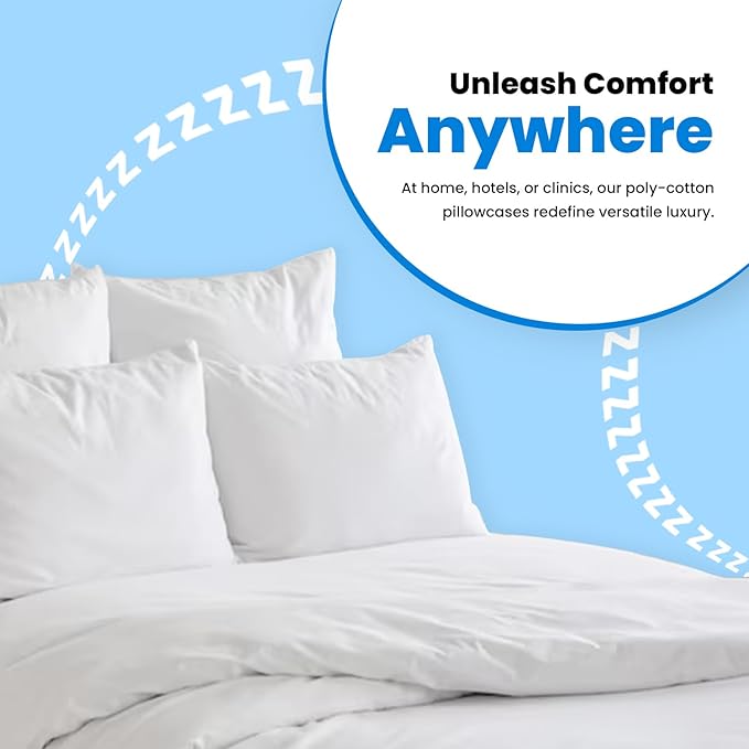 Avalon Bedding Pillow Cases Standard Size White Pillow Cases Set of 12 Cotton - Image 6