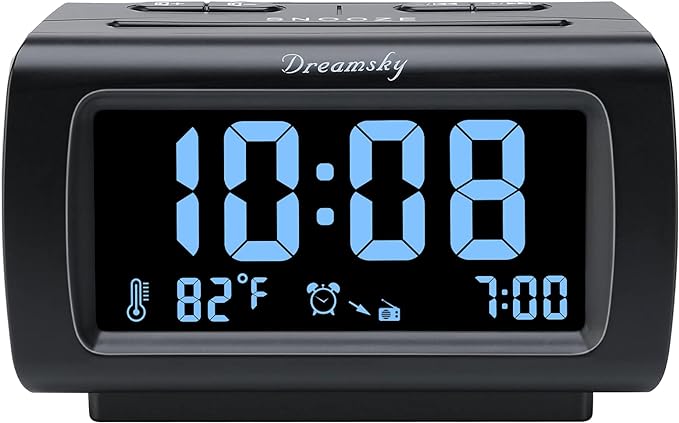 DreamSky Alarm Clock Radios for Bedrooms by DreamSky
