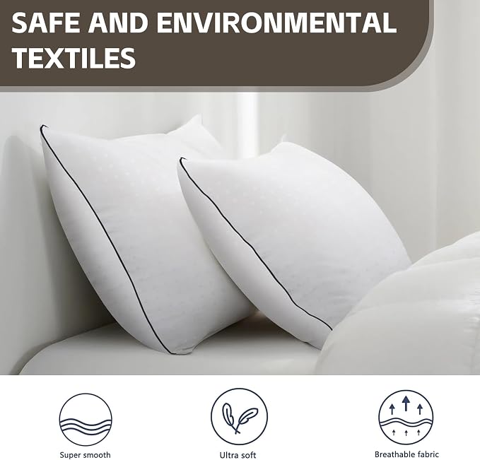 HIMOON Bed Pillows for Sleeping 4 Pack, King Size Cooling Pillows Set of 4 - Image 6