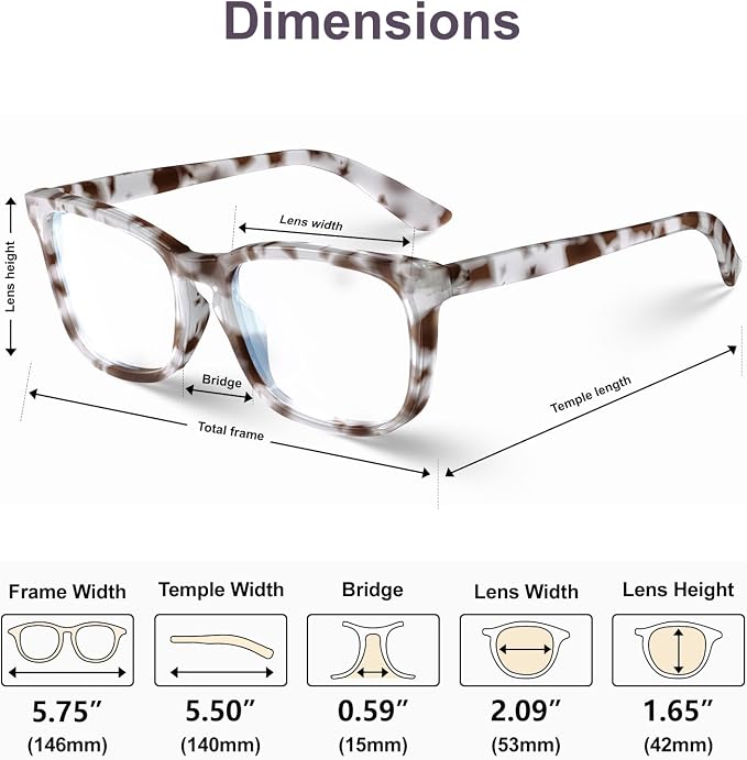 VISOONE Blue Light Blocking Glasses Square - Image 6