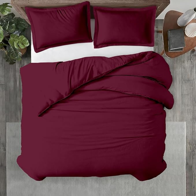 Kotton Culture 1 Pc California King Duvet Cover Only-100% Egyptian Cotton 600 by KottonCulture