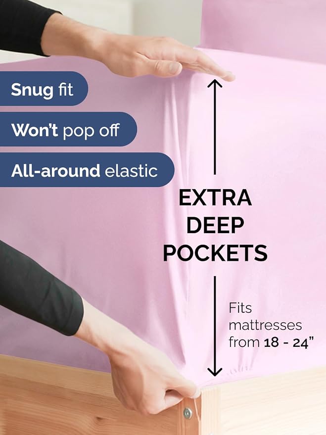 Extra Deep Full Fitted Sheet - Image 2