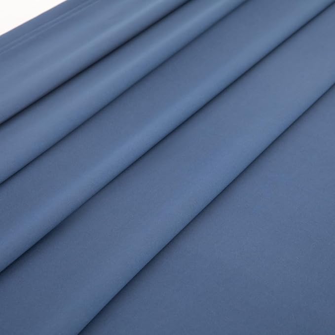 Twin Flat Sheet Only，66x96Inch Dark Blue - Image 4