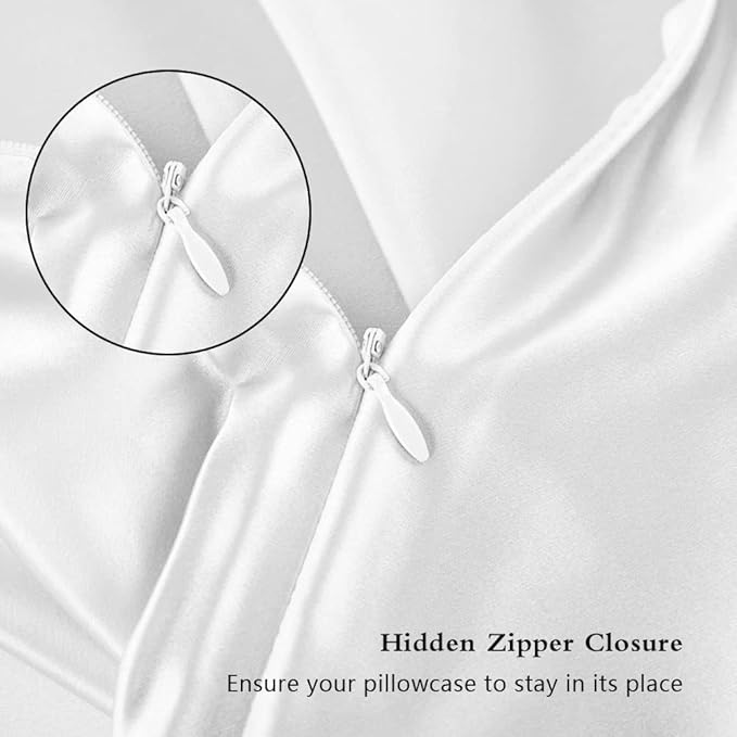 Silk Pillowcase for Hair and Skin, Mulberry Silk Pillow Cases Queen Size - Image 3