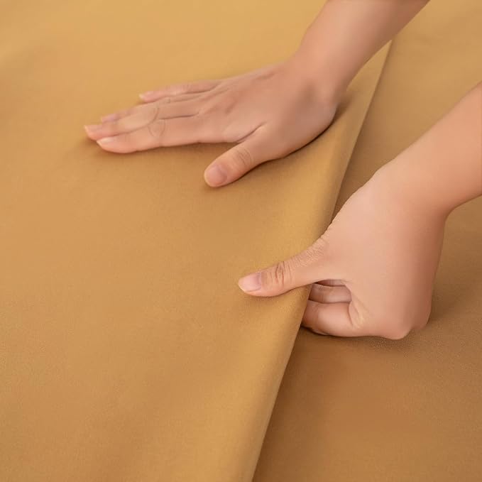 Full Flat Sheet Only， 80x96Inch Light Brown - Image 5