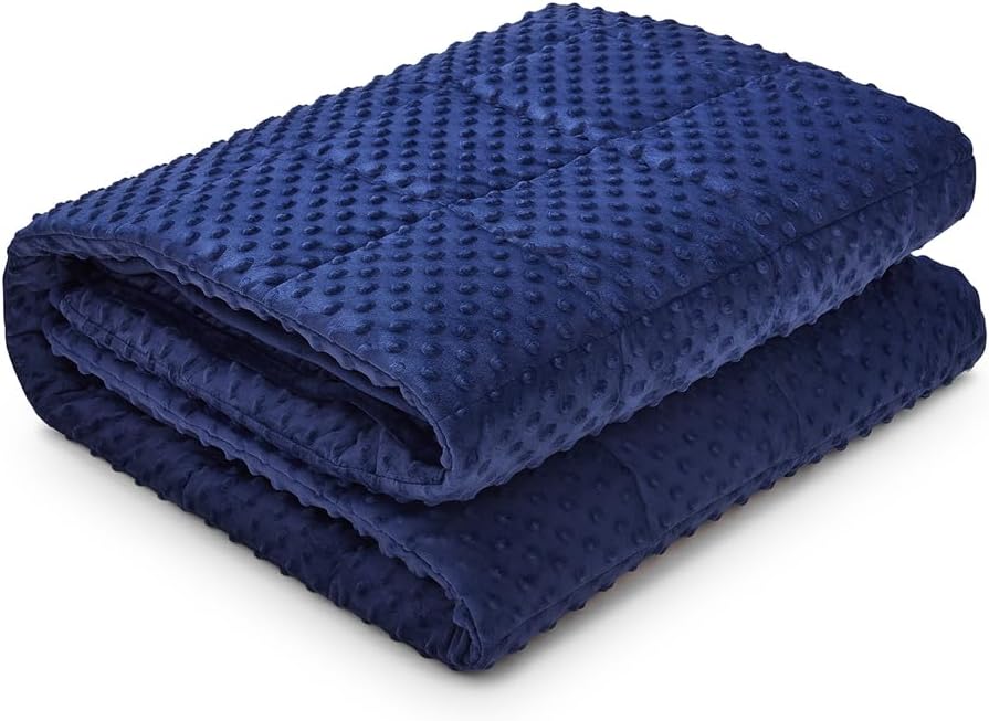 TONGDADA Minky Weighted Blanket | 40''x60'', 7lbs | Cozy and Soft Minky - Image 3