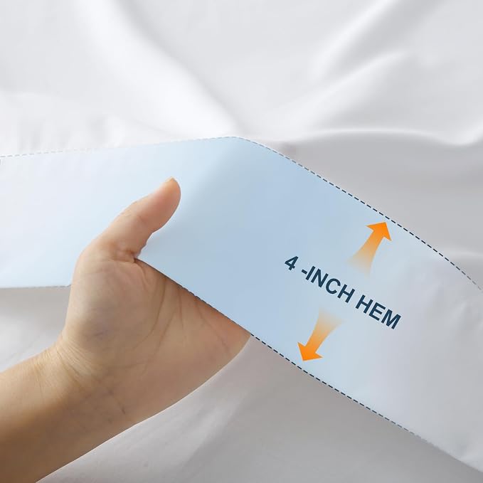 Lavisun California King Flat Sheet, 1 Pack White Cal King Bed Sheet Only - Image 3
