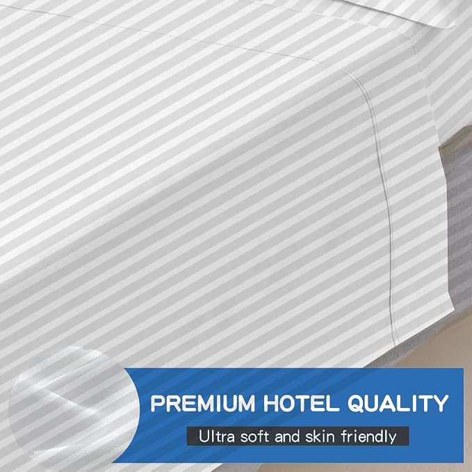 Mattress-Homes Queen 100% Egyptian Cotton Top Sheet 1Pcs, Cool & Breathable - Image 6
