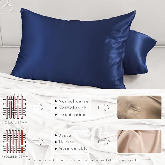 PROMEED 23 Momme Silk Pillowcase 2 Pack Toddler/Travel Size - Image 4