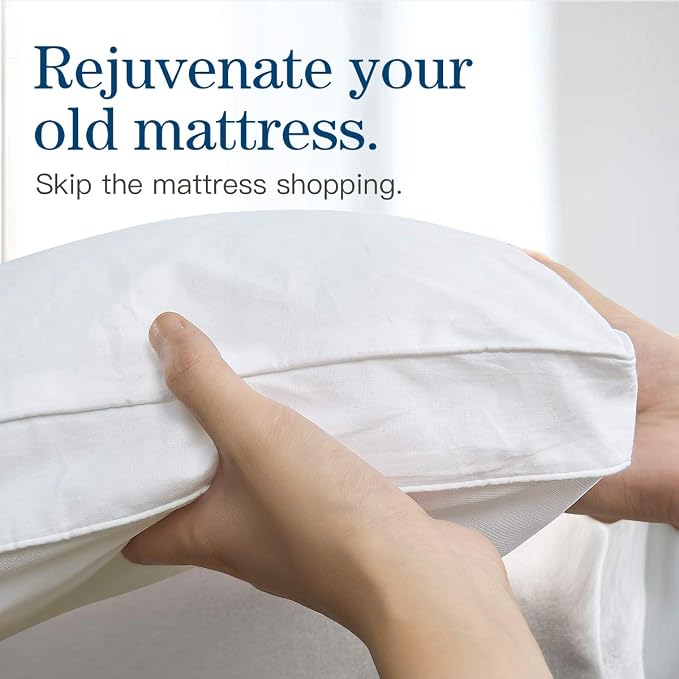 COONP Twin Mattress Topper, Extra Thick Pillowtop, Cooling Plush Mattress Pad - Image 5
