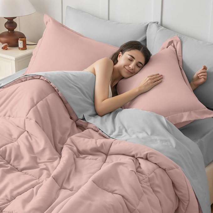 JOLLYVOGUE Twin XL Comforter Set, Ultra-Soft Bed in a Bag Twin XL Size 5 Pieces - Image 6