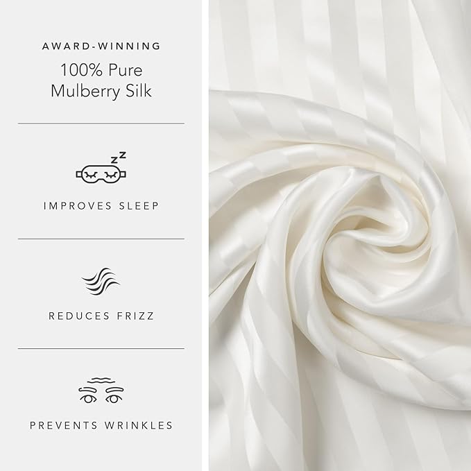 Fishers Finery 30mm 100% Pure Mulberry Silk Pillowcase 2 Pack, Quality Tested - Image 5