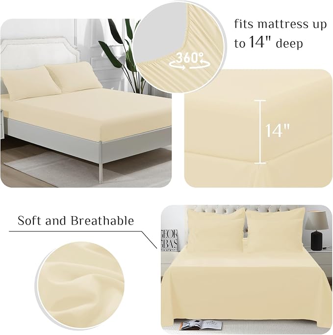 JOLLYVOGUE Twin Comforter Set, Ultra-Soft Bed in a Bag Twin Size 5 Pieces - Image 4