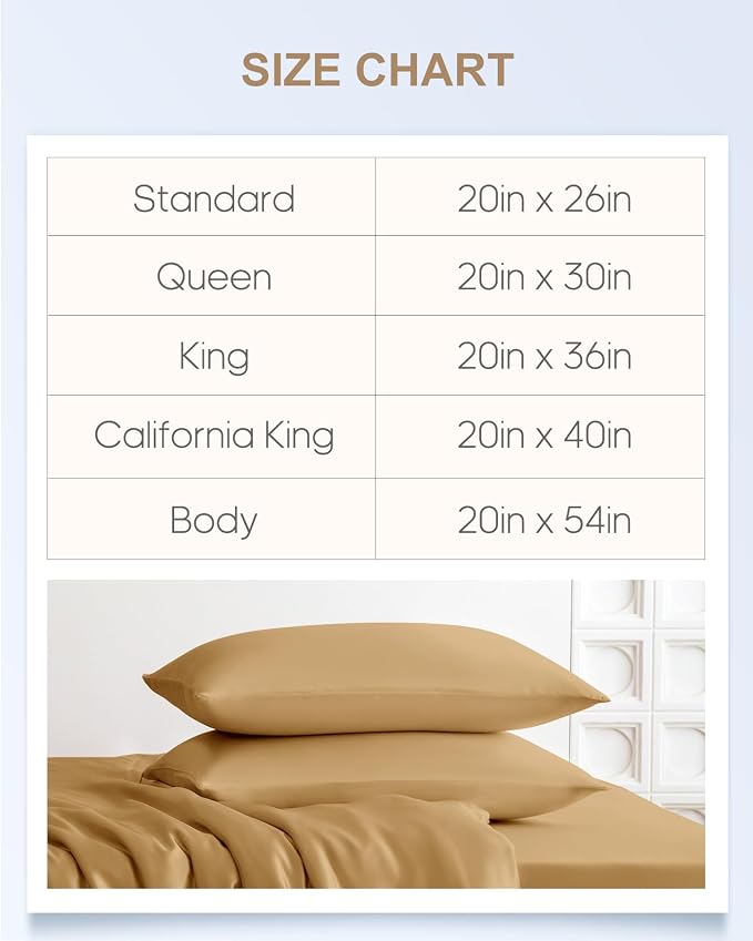THXSILK Set of 2 100% Pure Mulberry Silk Pillowcases - Image 9