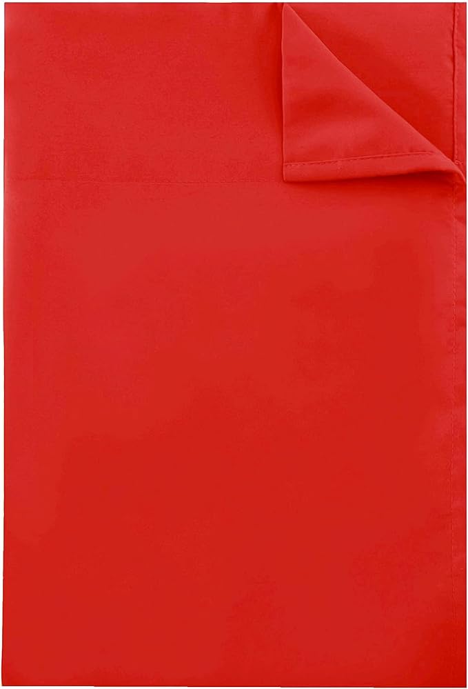 Sfoothome King Flat Sheet Red Top Sheet, Premium Hotel 1-Piece, Luxury and Soft - Image 4