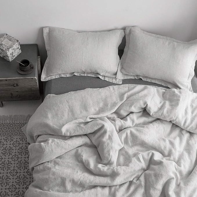 Simple&Opulence 100% Washed Linen Duvet Cover - Image 8
