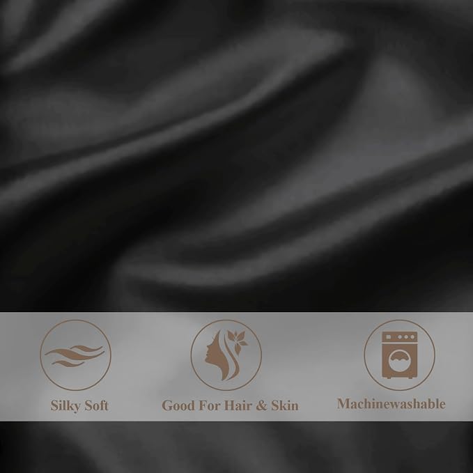 Standard Satin Pillowcase for Hair 2pc, Similar to Silk Pillow Cases, Easier - Image 5