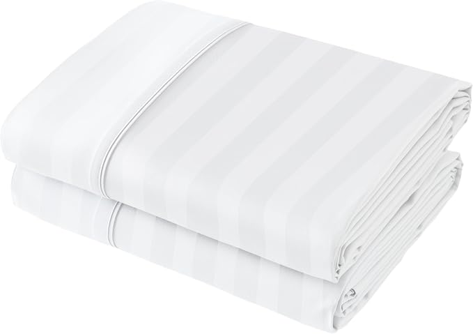 Flat Sheet Only 2 Pack, TwinXL Size 400 Thread Count 100% Egyptian Cotton Flat by ShunjieHome