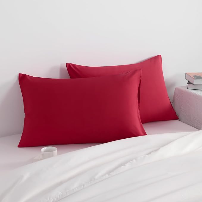 NTBAY Queen Pillow Cases Set of 2, 2 Pack Brushed Microfiber 20x30 Pillow Cases - Image 2