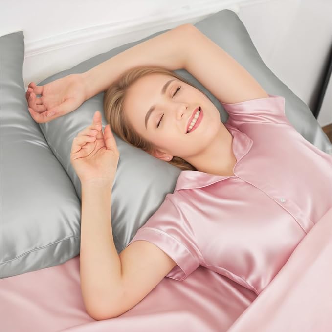 INSSL Silk Pillowcase for Women, Mulberry Silk Pillowcase for Hair and Skin and - Image 3