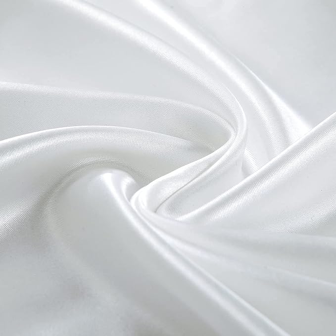 Homiest White Satin Fitted Sheet - Image 5