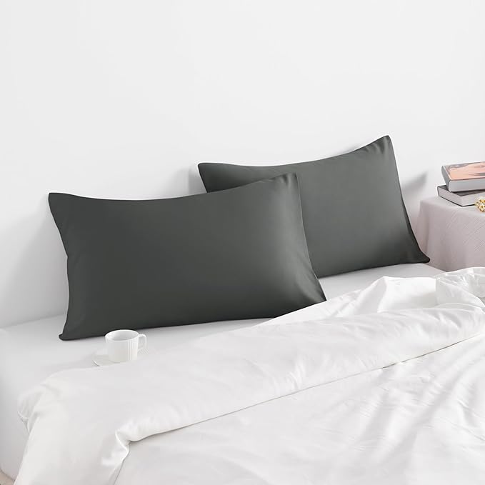 NTBAY Queen Pillow Cases Set of 2, 2 Pack Brushed Microfiber 20x30 Pillow Cases - Image 2