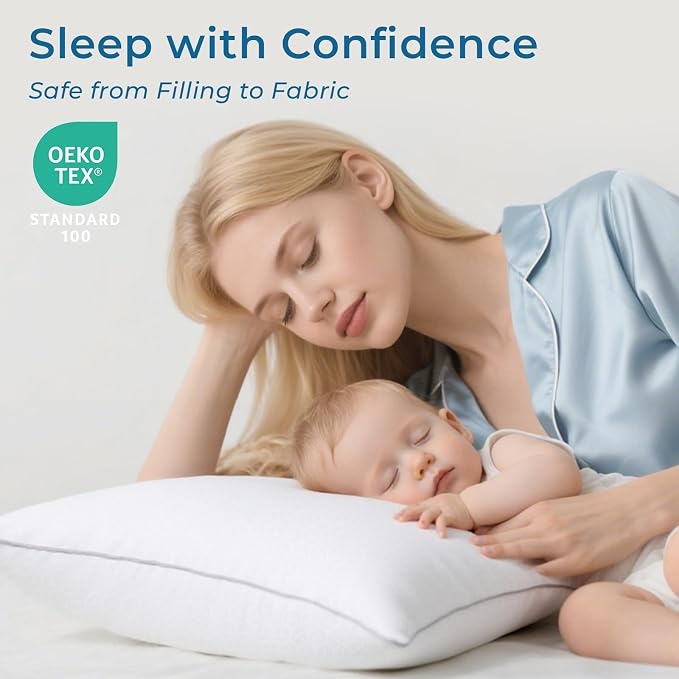 Sasttie King Size Pillows Set of 2, Bed Pillows - Image 2