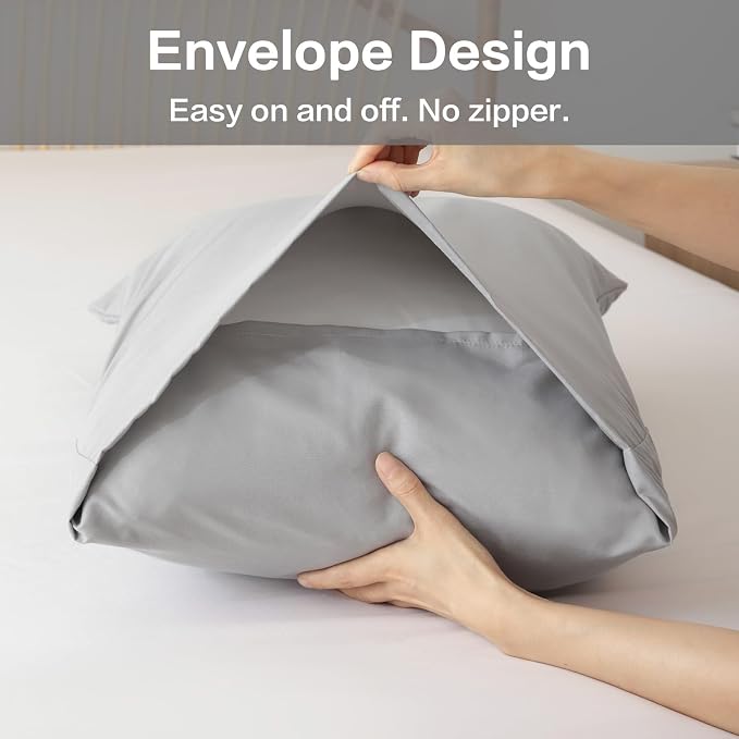 ROSGONIA Queen Comforter Set Grey - Image 6