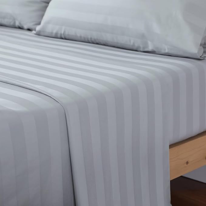 2-Pack Cotton Queen Flat Sheet Only, 600 Thread Count 100% Egyptian Cotton Top - Image 7