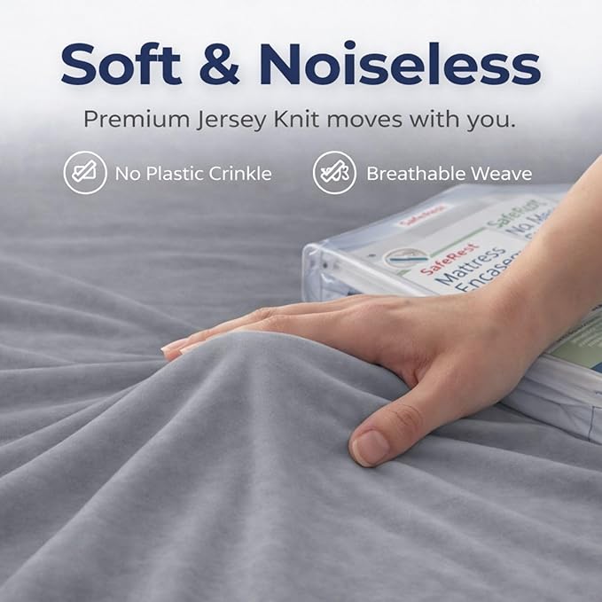 Guardmax Jersey Knitted California King Zippered Mattress Encasement - Image 7