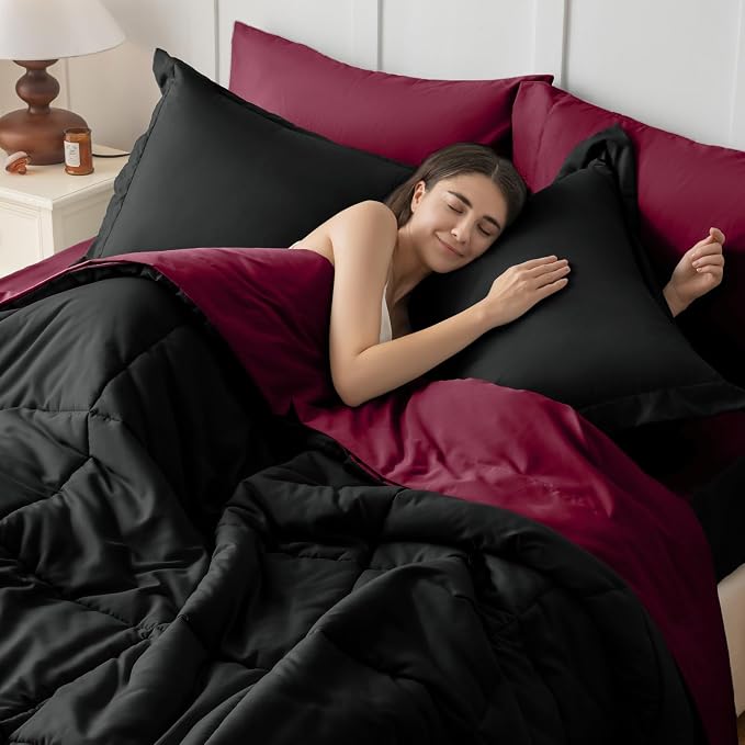 JOLLYVOGUE King Comforter Set, Ultra-Soft Bed in a Bag King Size 7 Pieces - Image 6