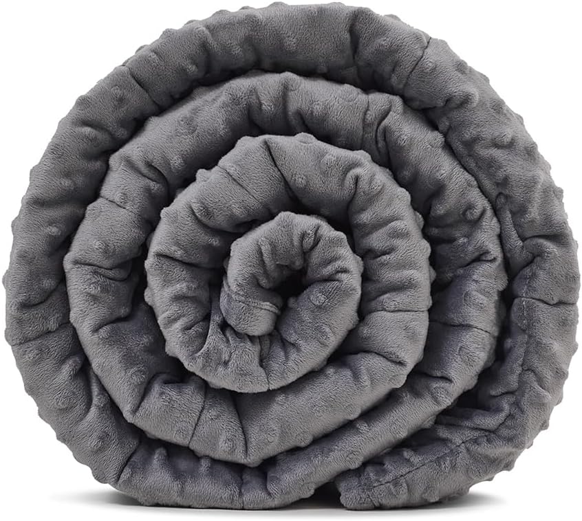 TONGDADA Minky Weighted Blanket | 40''x60'', 5lbs | Cozy and Soft Minky by TONGDADA
