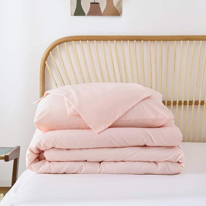 ROSGONIA Blush Comforter Set Queen - Image 8