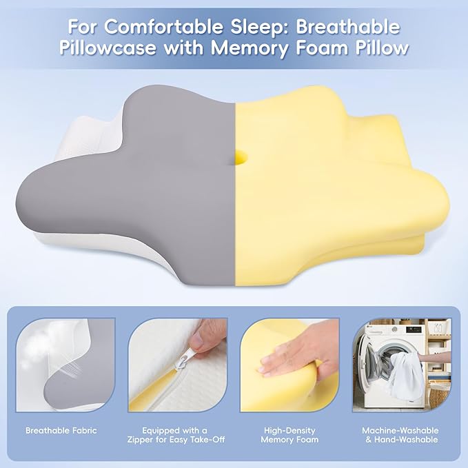 Cervical Neck Pillow, Memory Foam Pillows - Image 5