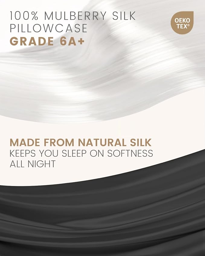 THXSILK 100% Pure Mulberry Silk Pillowcase - Image 2