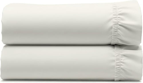 2 Cotton Fitted Sheet Twin, 400 Thread Count 100% Cotton Sateen Fitted Sheets by CaliforniaDesignDen