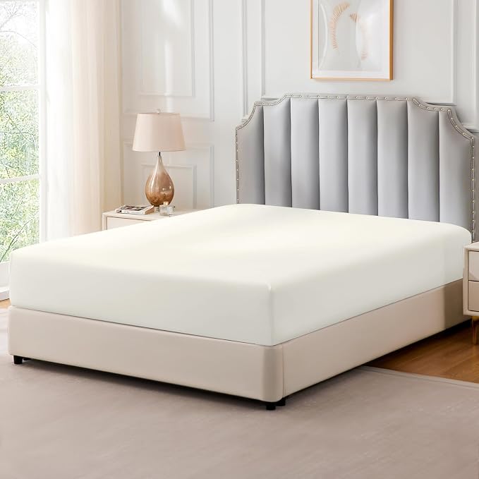 FreshCulture Pure Cotton Fitted Sheets Twin Size, 300 Thread Count Percale - Image 8