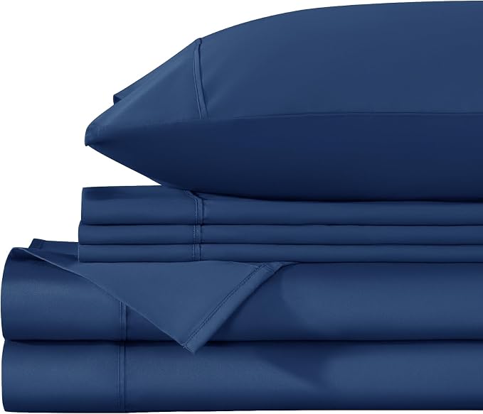 LBRO2M 1000 Thread Count 100% Egyptian Cotton Sheets Set 6 Piece Sets - Image 6
