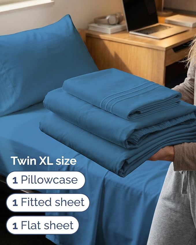 Twin XL Size 3 Piece Sheet Set - Image 3