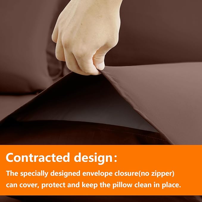 TAIMIT Brown Twin Size Comforter Set - Image 4